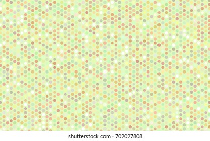 Light Green, Yellow vector red pattern of geometric circles, shapes. Colorful mosaic banner. Geometric background with colored disks.