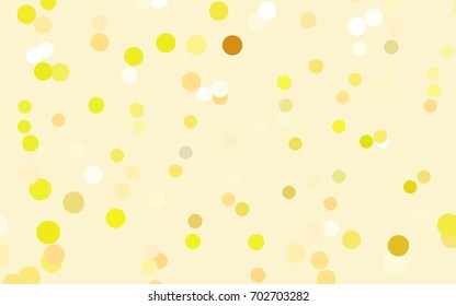 Light Green, Yellow vector red banner with set of circles, dots. Donuts Background. Creative Design Template. Technological halftone illustration.