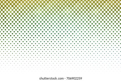 Light Green, Yellow vector red pattern of geometric circles, shapes. Colorful mosaic banner. Geometric background with colored disks.