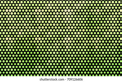 Light Green, Yellow vector red pattern of geometric circles, shapes. Colorful mosaic banner. Geometric background with colored disks.