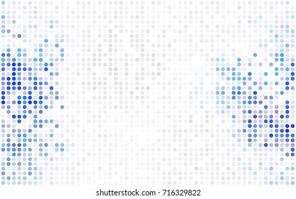 Light Green, Yellow vector red pattern of geometric circles, shapes. Colorful mosaic banner. Geometric background with colored disks.
