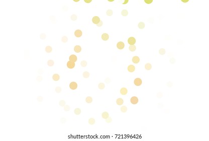 Light Green, Yellow vector red pattern of geometric circles, shapes. Colorful mosaic banner. Geometric background with colored disks.