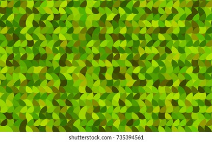 Light Green, Yellow vector red banner with set of circles, dots. Donuts Background. Creative Design Template. Technological halftone illustration.
