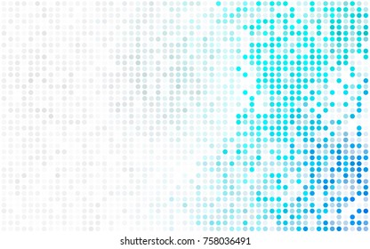 Light Green, Yellow vector red pattern of geometric circles, shapes. Colorful mosaic banner. Geometric background with colored disks.
