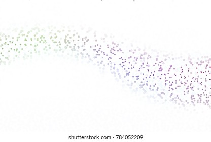 Light Green, Yellow vector red pattern of geometric circles, shapes. Colorful mosaic banner. Geometric background with colored disks.