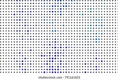 Light Green, Yellow vector red banner with set of circles, dots. Donuts Background. Creative Design Template. Technological halftone illustration.