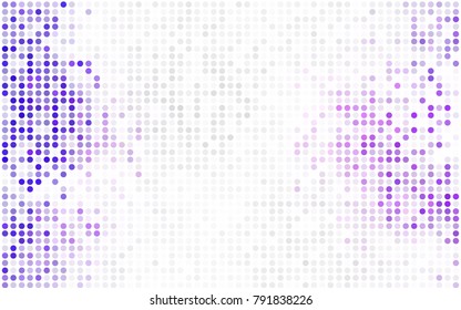 Light Green, Yellow vector red banner with set of circles, dots. Donuts Background. Creative Design Template. Technological halftone illustration.