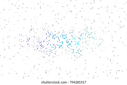 Light Green, Yellow vector red pattern of geometric circles, shapes. Colorful mosaic banner. Geometric background with colored disks.