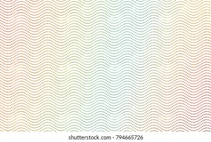 Light Green, Yellow vector red banner with set of circles, dots. Donuts Background. Creative Design Template. Technological halftone illustration.