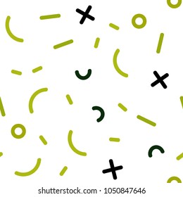 Light Green, Yellow vector seamless layout with simple elements. Seamless gradient abstract lines on white background. Pattern for design of window blinds, curtains.