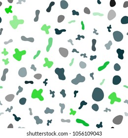 Light Green, Yellow vector seamless pattern with lines, ovals. Creative geometric illustration in marble style with gradient. Marble style for your business design.