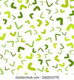 Light Green, Yellow vector seamless  background with bent ribbons. A sample with blurred bubble shapes. The template for cell phone backgrounds.