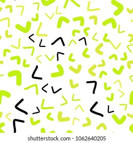 Light Green, Yellow vector seamless  background with lamp shapes. A sample with blurred bubble shapes. The template for cell phone backgrounds.