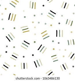 Light Green, Yellow vector seamless texture with elements of lines. Seamless gradient abstract lines on white background. Pattern for trendy fabric, wallpapers.