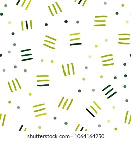 Light Green, Yellow vector seamless layout with simple elements. Seamless Illustration with set of abstact gradient lines. Pattern for design of window blinds, curtains.