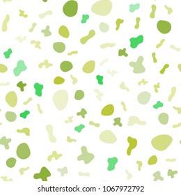 Light Green, Yellow vector seamless template with abstract circles. Shining illustration, which consist of blurred lines, circles. The template for cell phone backgrounds.