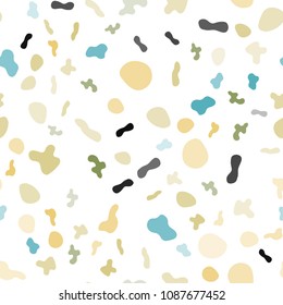 Light Green, Yellow vector seamless template with bubble shapes. An elegant bright illustration with gradient. The best blurred design for your business.