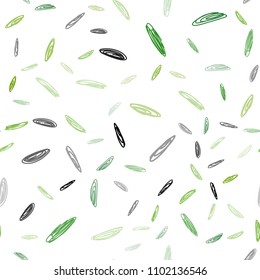 Light Green, Yellow vector seamless layout with circle shapes. Glitter abstract illustration with blurred drops of rain. Pattern can be used for futuristic ad, booklets.