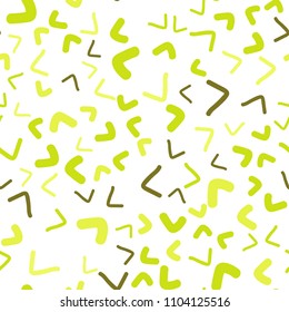 Light Green, Yellow vector seamless  background with lava shapes. Glitter abstract illustration with wry lines. Marble design for your web site.