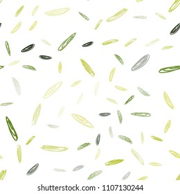 Light Green, Yellow vector seamless pattern with spheres. Blurred decorative design in abstract style with bubbles. Pattern can be used for beautiful websites.