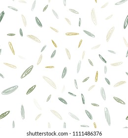 Light Green, Yellow vector seamless pattern with spheres. Modern abstract illustration with colorful water drops. Pattern can be used for beautiful websites.