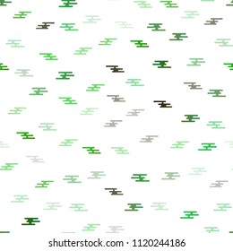 Light Green, Yellow vector seamless pattern with narrow lines. Lines on blurred abstract background with gradient. The template can be used as a background.