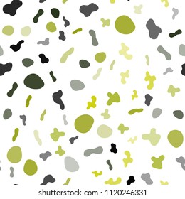 Light Green, Yellow vector seamless background with bent lines. Creative geometric illustration in marble style with gradient. Textured wave pattern for backgrounds.