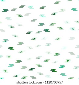 Light Green, Yellow vector seamless texture with colored round ended lines. Blurred decorative design in simple style with lines. The pattern can be used for websites.