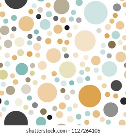 Light Green, Yellow vector seamless layout with circle shapes. Blurred bubbles on abstract background with colorful gradient. Completely new template for your brand book.