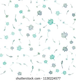 Light Green, Yellow vector seamless sketch backdrop. Shining colored illustration with leaves in doodle style. New template for your brand book.