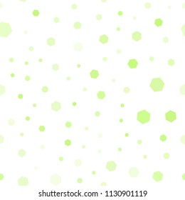 Light Green, Yellow vector seamless template in hexagonal style. Illustration with set of colorful hexagons. Pattern can for your ad, booklets.