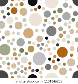Light Green, Yellow vector seamless texture with disks. Blurred decorative design in abstract style with bubbles. Pattern can be used as texture of wallpapers.