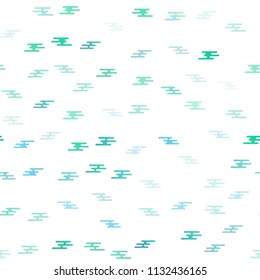 Light Green, Yellow vector seamless template with repeated sticks. Lines on blurred abstract background with gradient. The template can be used as a background.