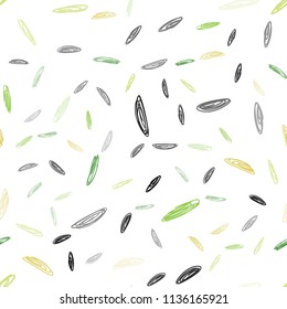 Light Green, Yellow vector seamless template with circles. Illustration with set of shining colorful abstract circles. Pattern can be used as texture of wallpapers.