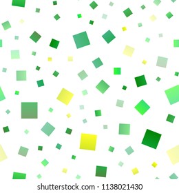 Light Green, Yellow vector seamless cover in polygonal style. Modern abstract illustration with colorful rectangles. The template can be used as a background.