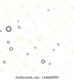 Light Green, Yellow vector seamless cover with spots. Blurred bubbles on abstract background with colorful gradient. Beautiful design for your business advert.