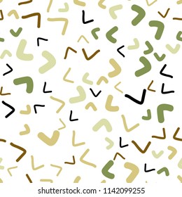 Light Green, Yellow vector seamless  pattern with bent lines. Colorful abstract illustration with gradient lines. A new texture for your  ad, booklets, leaflets.