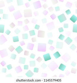 Light Green, Yellow vector seamless cover in polygonal style. Illustration with set of colorful rectangles. Modern template for your landing page.