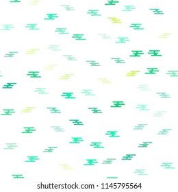 Light Green, Yellow vector seamless cover with long lines. Modern geometrical abstract illustration with staves. Best design for your ad, poster, banner.