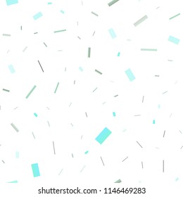Light Green, Yellow vector seamless layout with lines, rectangles. Glitter abstract illustration with rectangular shapes. Pattern for commercials.