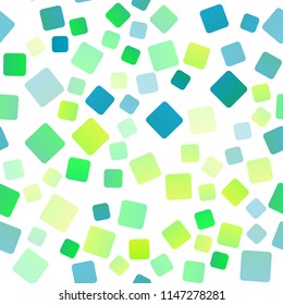 Light Green, Yellow vector seamless template with crystals, rectangles. Illustration with set of colorful rectangles. Smart design for your business advert.