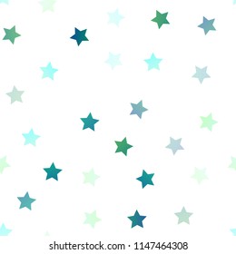 Light Green, Yellow vector seamless background with colored stars. Shining colored illustration with stars. Smart design for your business advert.
