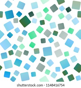 Light Green, Yellow vector seamless template with crystals, rectangles. Rectangles on abstract background with colorful gradient. Pattern for commercials.
