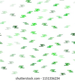 Light Green, Yellow vector seamless layout with flat lines. Decorative shining illustration with lines on abstract template. Best design for your ad, poster, banner.