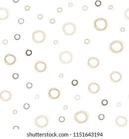 Light Green, Yellow vector seamless cover with spots. Abstract illustration with colored bubbles in nature style. New design for ad, poster, banner of your website.