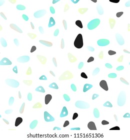 Light Green, Yellow vector seamless layout with circles, lines. Illustration with set of colorful circles, triangles. Smart design for your business advert.