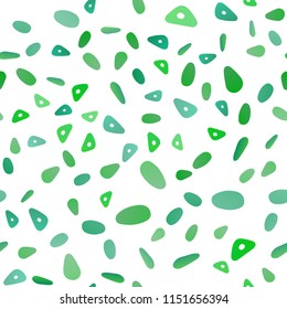 Light Green, Yellow vector seamless texture in triangular style with circles. Modern abstract illustration with colorful dots, lines. Best design for your ad, poster, banner.
