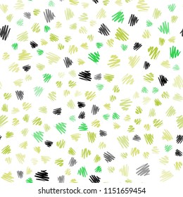 Light Green, Yellow vector seamless background with straight lines. Decorative shining illustration with lines on abstract template. Smart design for your business advert.