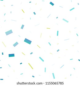 Light Green, Yellow vector seamless background with rectangles. Rectangles on abstract background with colorful gradient. Pattern for commercials.
