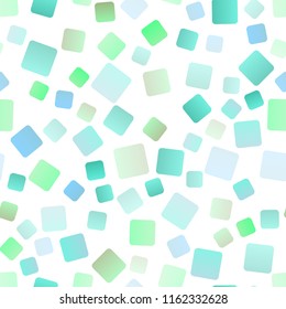 Light Green, Yellow vector seamless cover in polygonal style. Illustration with set of colorful rectangles. Pattern can be used for websites.